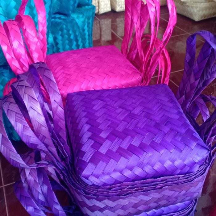 

[ Halodul ] besekjinjing 18*18 | besek bambu hampers kotak hantaran lebaran