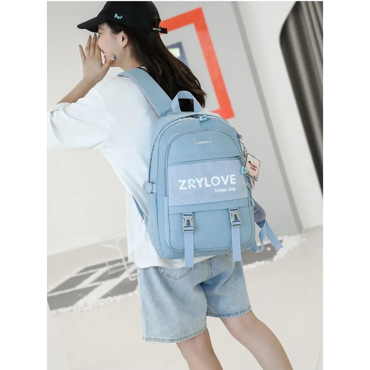 [COD] Ransel Kasual Wanita Modern Aesthetic Muat Banyak Bisa Dibawa Healing BackPack Viral Termurah kekiniaan