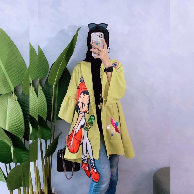 Kemeja Wanita/Top BettyBob Colour Import