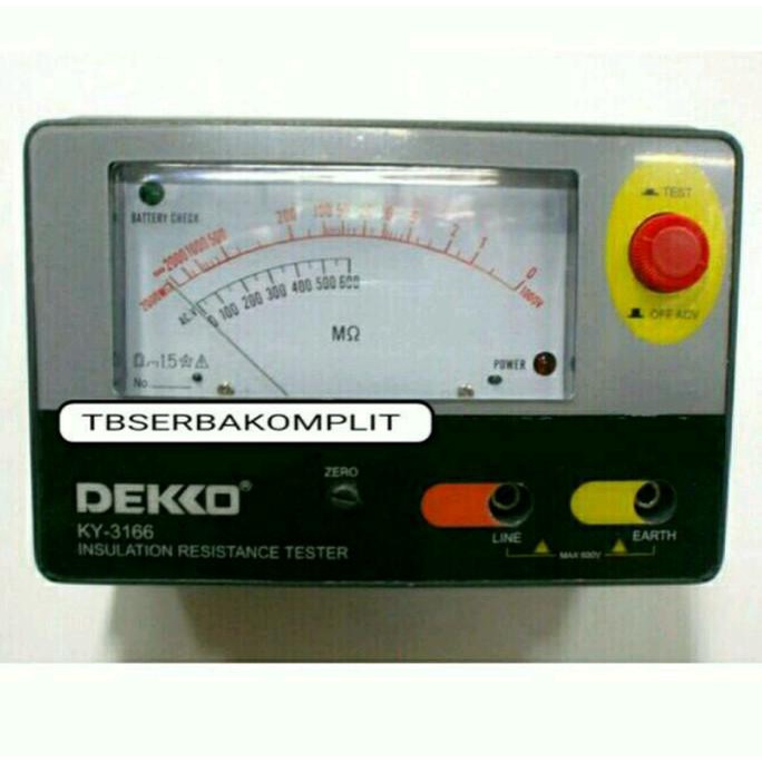 Dekko KY-3166 ukur Analog insulasi Megger KY3166 mirip kyoritsu 3166 sumberh11 Juara