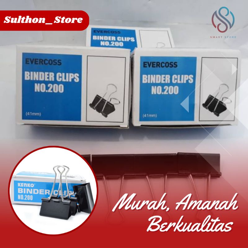 

Binder Clips 200 merk kenko ori murah