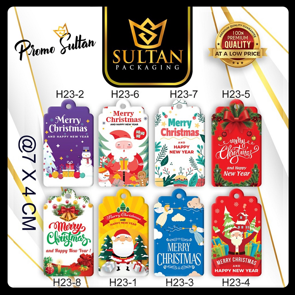 

SULTAN - Hangtag Merry Chrismass - Tag Hiasan Natal - H23