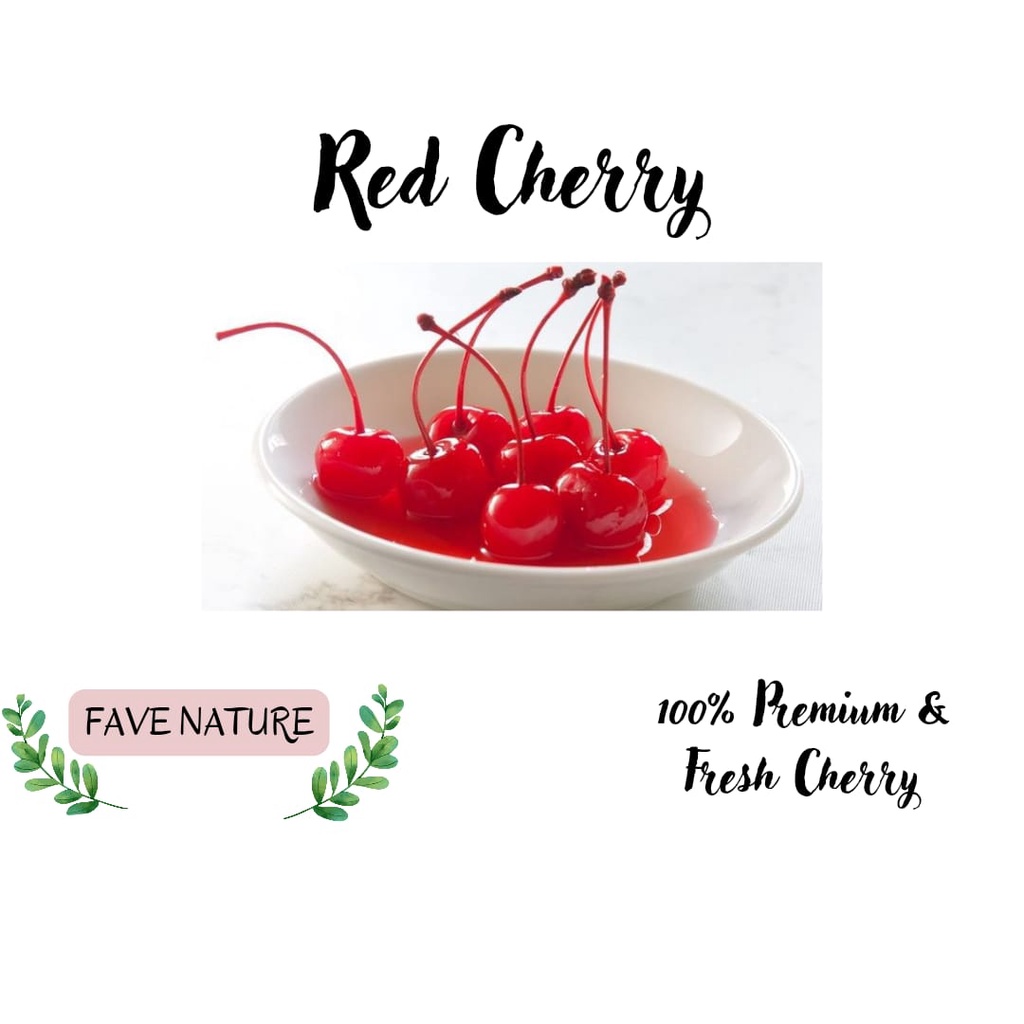 

Cherry merah tangkai kue/ Red Cherry Premium High Quality (Olivia Maraschino)100gr