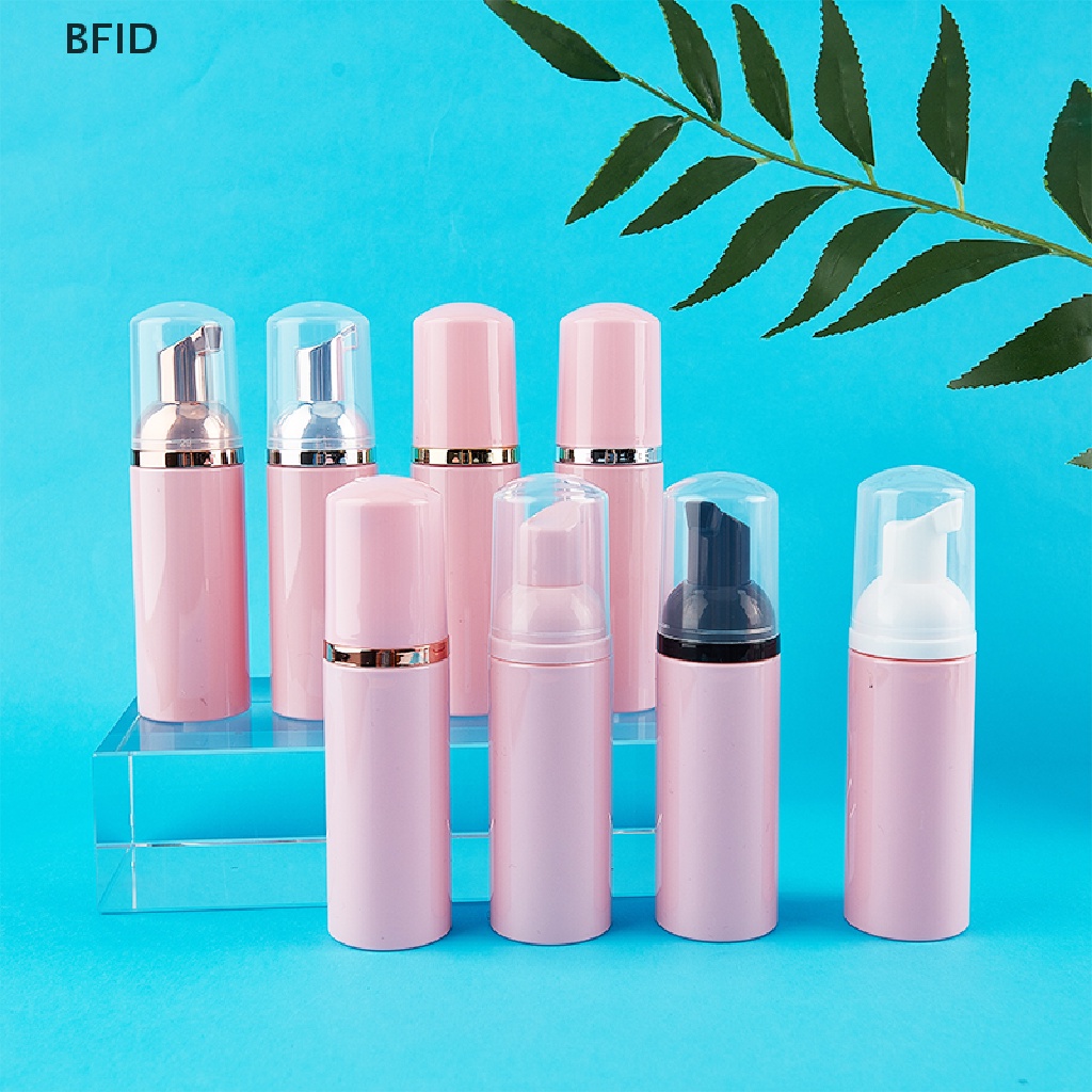 [BFID] Botol Pump Busa Plastik 50ml Pink Botol Kosmetik Pembersih Bulu Mata Wajah Kosong [ID]