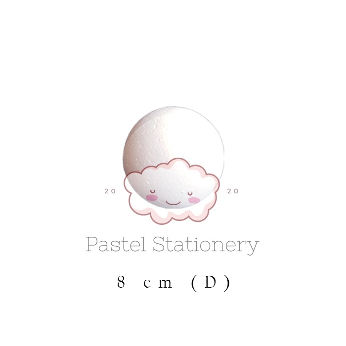 

Styrofoam Bulat 8cm - Stereofoam Bola Gabus 8 cm
