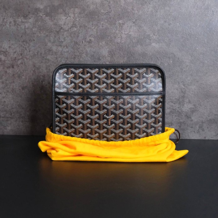 [[JNT COD]] clutch Goyard Pochette / Toiletry Jouvence in Black Black