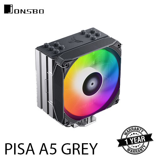 JONSBO PISA A5 GREY ARGB CPU HEATSINK FAN COOLING / HSF COOLER RGB