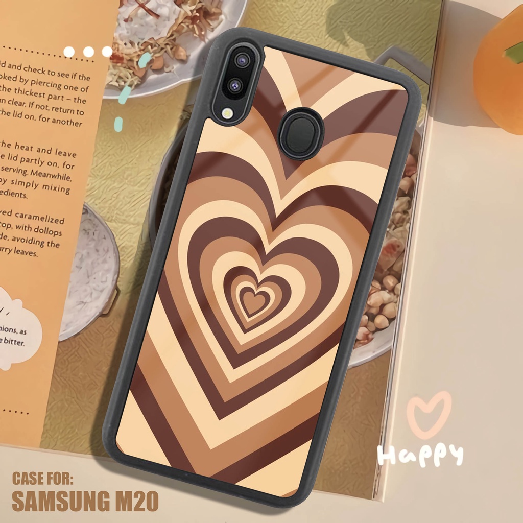 Case SAMSUNG M20 CASING SAMSUNG M20 [LOVE] Booming case hp kondom hp case custom case casing case ae