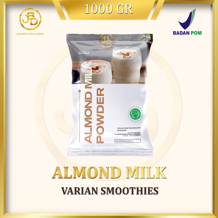 

[BISA COD] Bubuk Minuman Premium Almond Milk 1Kg || Jakarta Bubble Drink - 1 kg