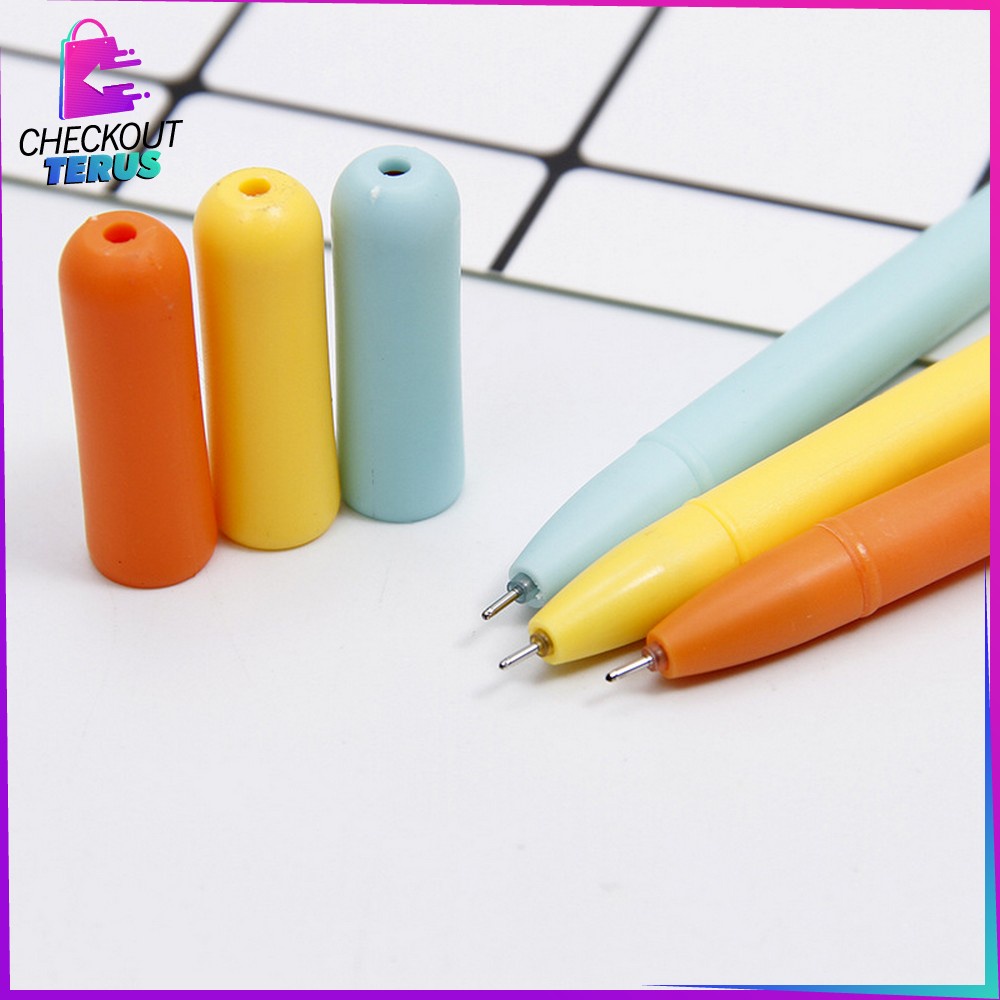 CT A47 Pulpen Gel Karakter Puppy Lucu 0.5mm Motif Polos Alat Tulis Pena Cair Doggie Perlengkapan Sekolah Korean Style Import