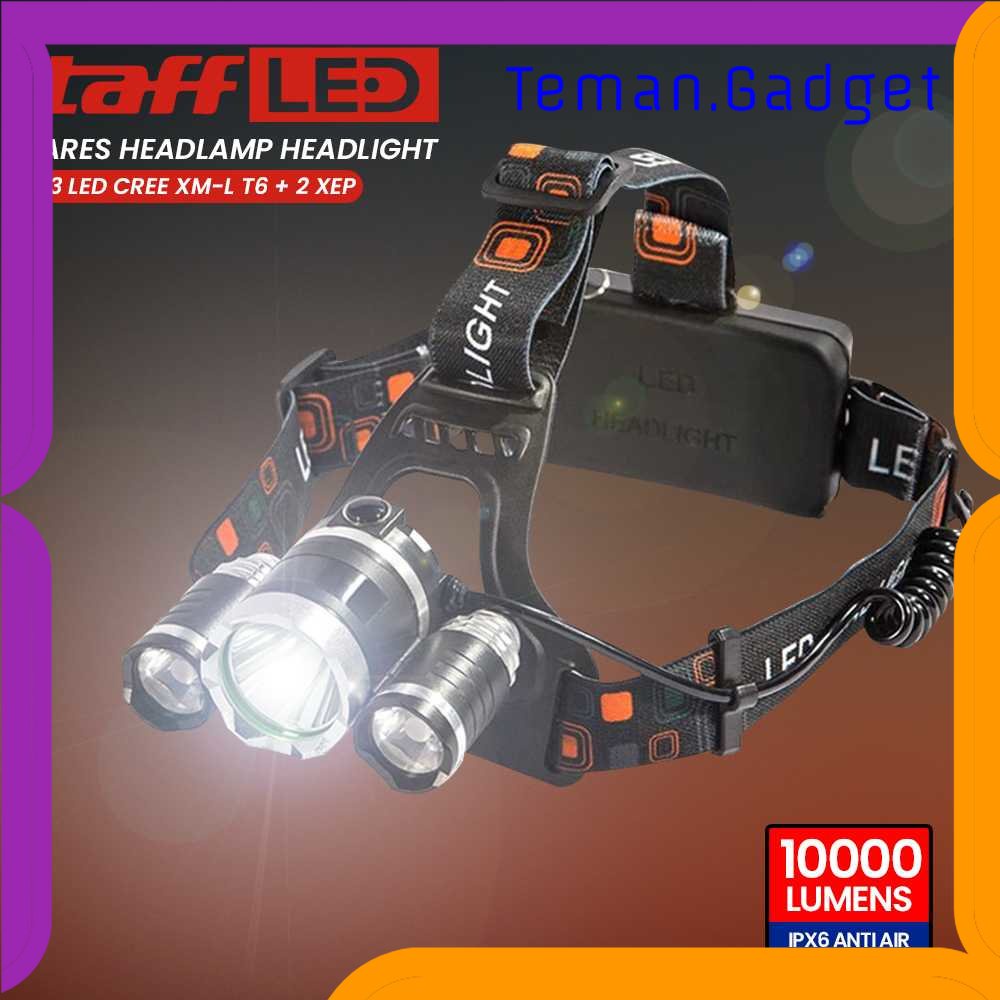 TG-SNT TaffLED Ares Headlamp Headlight 3 LED  XM-L T6 + 2 XEP - L3