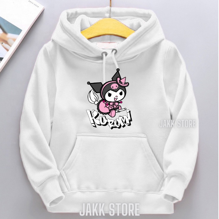 Sweater Hoodie Anak Perempuan KUROMI Lucu / Switer Hodie KUROMI Anak Cewek Usia 2 3 4 5 6 7 8 9 10 11 12 13 Tahun Terbaru