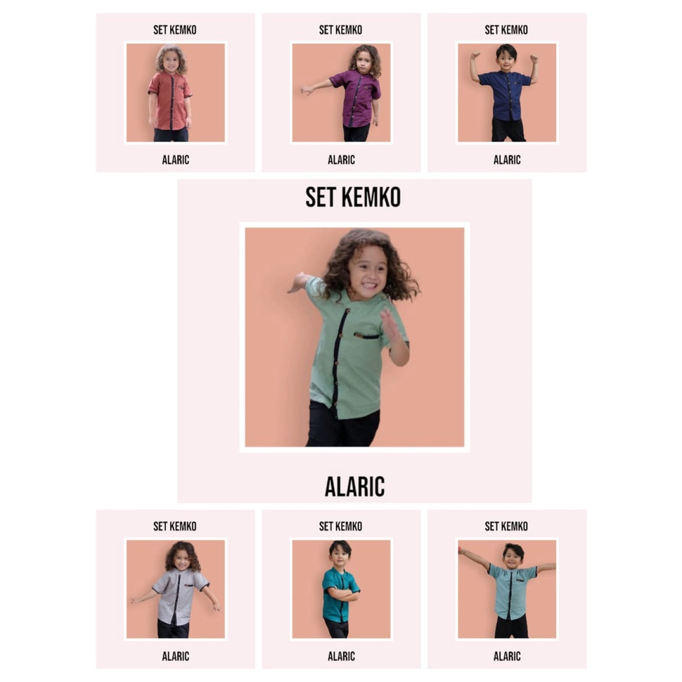 ( COD ) SETELAN BAJU KEMKO ANAK ALARIC ORIGINAL BY CUTEKID