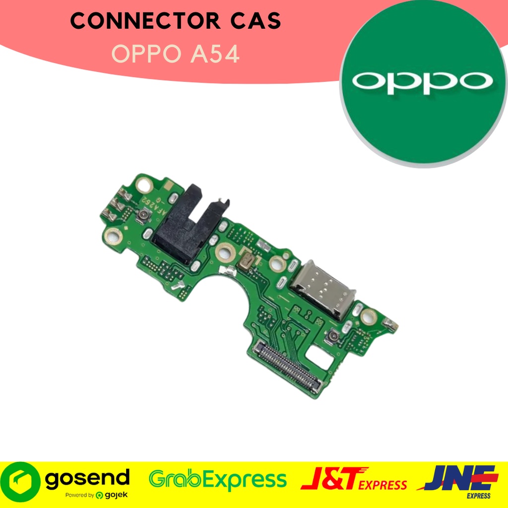 Konektor colokan cas Oppo A54 bergaransi