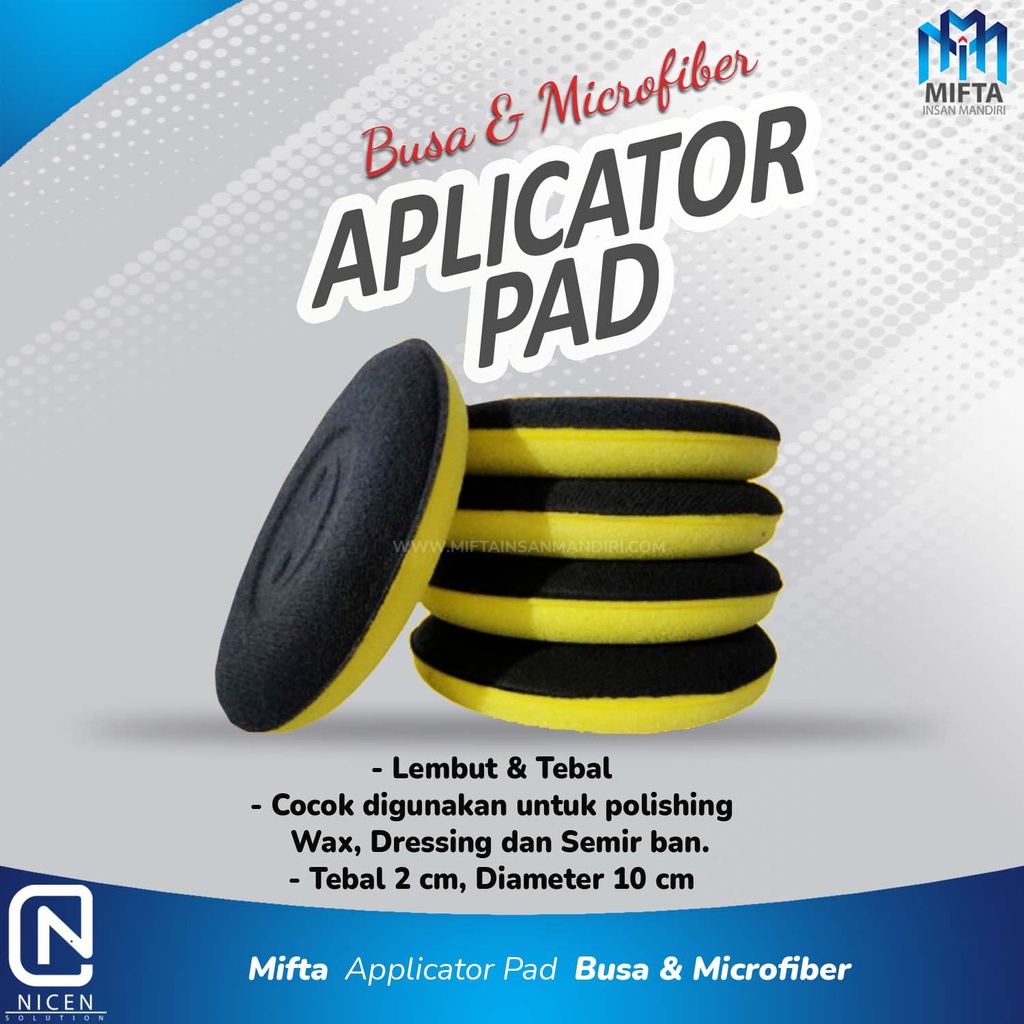 APLIKATOR PAD 2 IN 1 / NICEN APLIKATOR PAD / BUSA POLES DUA SISI