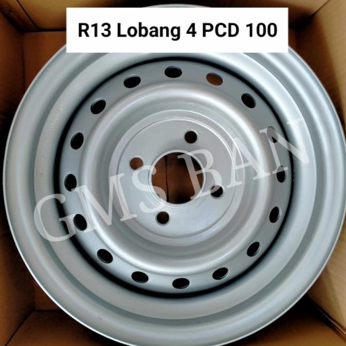 Velg Besi/Kaleng Modifikasi Baru R13 Lobang 4 PCD 100 (R13-4x100) New