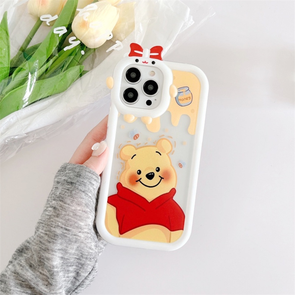 Realme 10 C55 C33 C35 C30 C31 C21Y C25Y 9i 8i C12 C11 C20 C17 C15 C25 C3 5i 6i 7i 5 C2 Narzo 50A Prime Clear Case Winnie The Pooh Bear Cute Dog 3D Monsters Lens Shockproof Cover BY