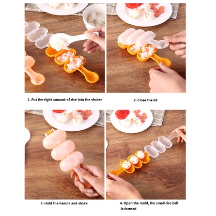 cetakan onigiri /Bola Nasi Bulat Bundar Cetakan / Rice Ball Molds Sushi/Cetakan sushi bento anak