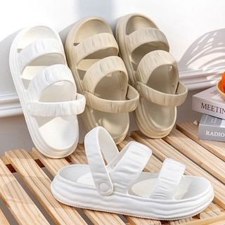 GO! SD1041 Sandal Wanita Jelly Sendal Rumahan Bahan Karet Tebal Empuk Home Slipper Anti Slip Wanita Gaya Korea