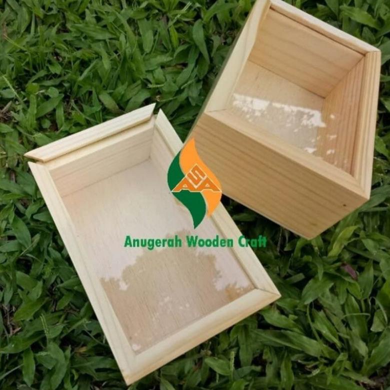 

COD 10x15 Wooden sliding acrylic box kotak kayu akrilik kotak sovenir kayu souvenir box 3980