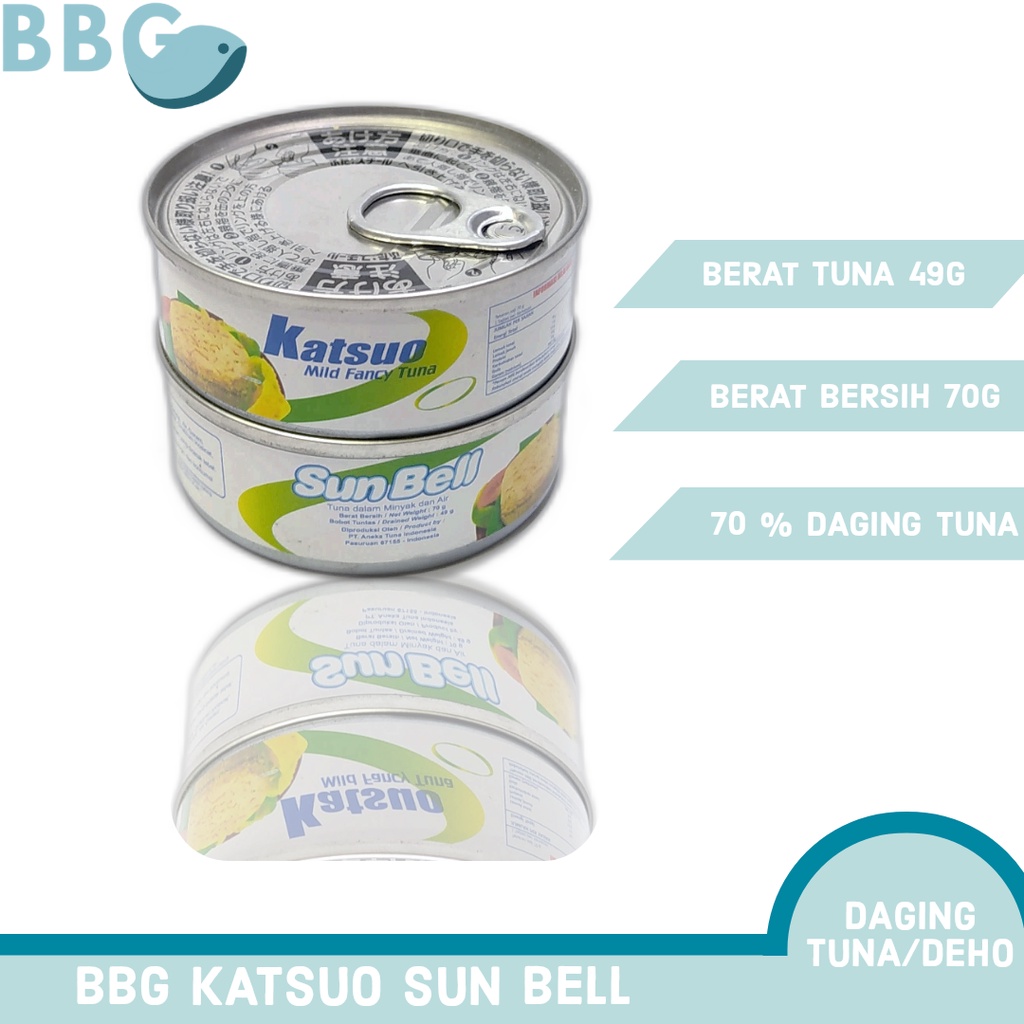 

BBG SANBELL KATSUO/TUNA KALENG HEMAT 70G/DEHO MINI