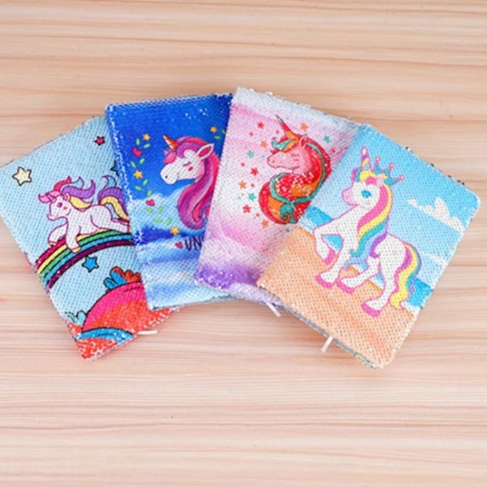 

Terlaris ✨ -Buku Diary Agenda Catatan Note Book Motif Payet Karakter Unicorn Pony - Biru- 2.1.23
