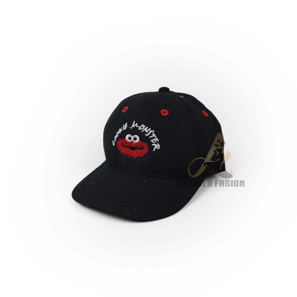 TOPI BASEBALL ANAK Bordir COOKIE MONSTER / TOPI ANAK BORDIR COOKIE