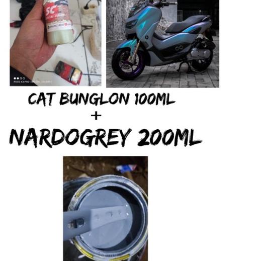 Depan cat bunglon 100ml + nardo grey 200ml by special color /cat duco/ cat mobil /cat velg /cat motor