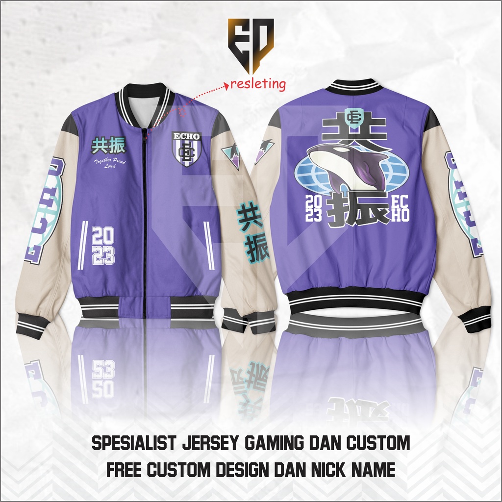 JAKET VARSITY ECHO ESPORT M4 WORLD CHAMPIONSHIP TERBARU