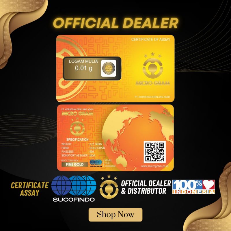 EMAS MINI MICROGRAM 0.01Gram BABY GOLD NEW LOGAM MULIA 24KARAT DIJAMIN ASLI ORIGINAL TERMURAH MICROGRAM SOUVENIR GIFT MINIGOLD BISA TUKAR ANTAM