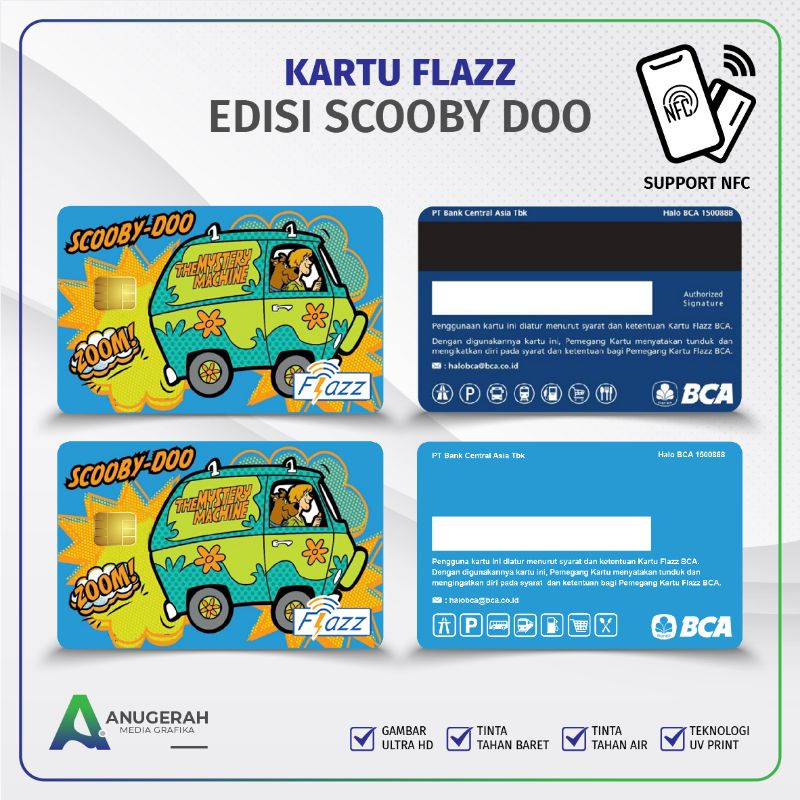 Kartu Flazz BCA Gen 2 Motif Scooby Doo