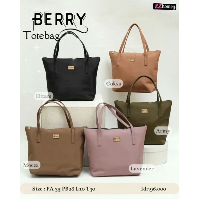 Open PO Tas Wanita Berry totebag by zz homey
