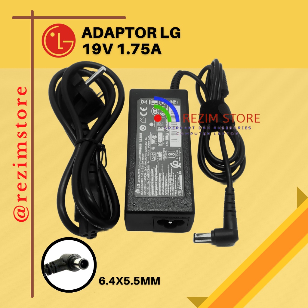 Adaptor TV LCD LED Monitor LG 19V -1.7A 19M45A LG 19M45D LG 19MN43A LG W1943C-PF LG 20EN33S LG 20EN3