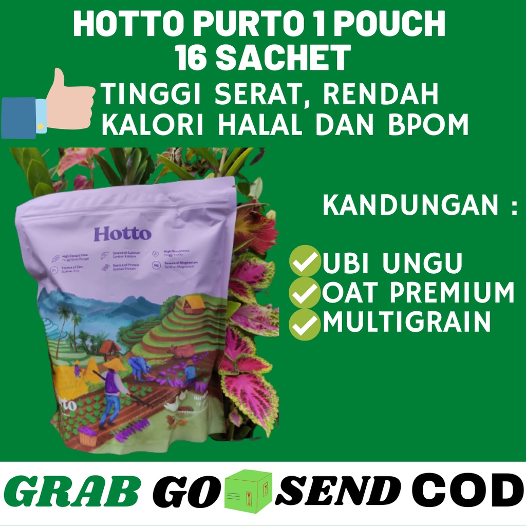 

Hotto Purto Ubi Ungu Multigrain With Purple Potato 1 Pouch 16 Sachet