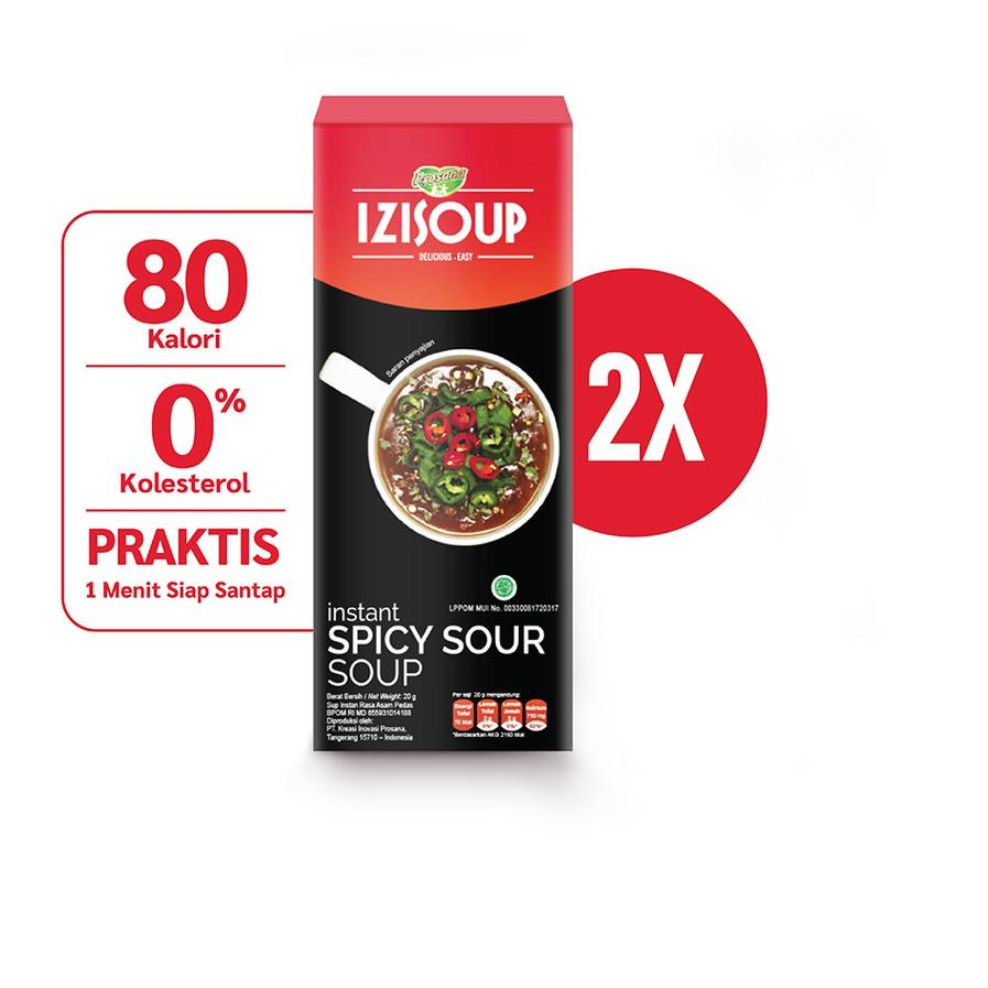 

Sale[KI3]-Izisoup Instant Spicy Sour Soup 2 box (10 sachet x 20 gram )