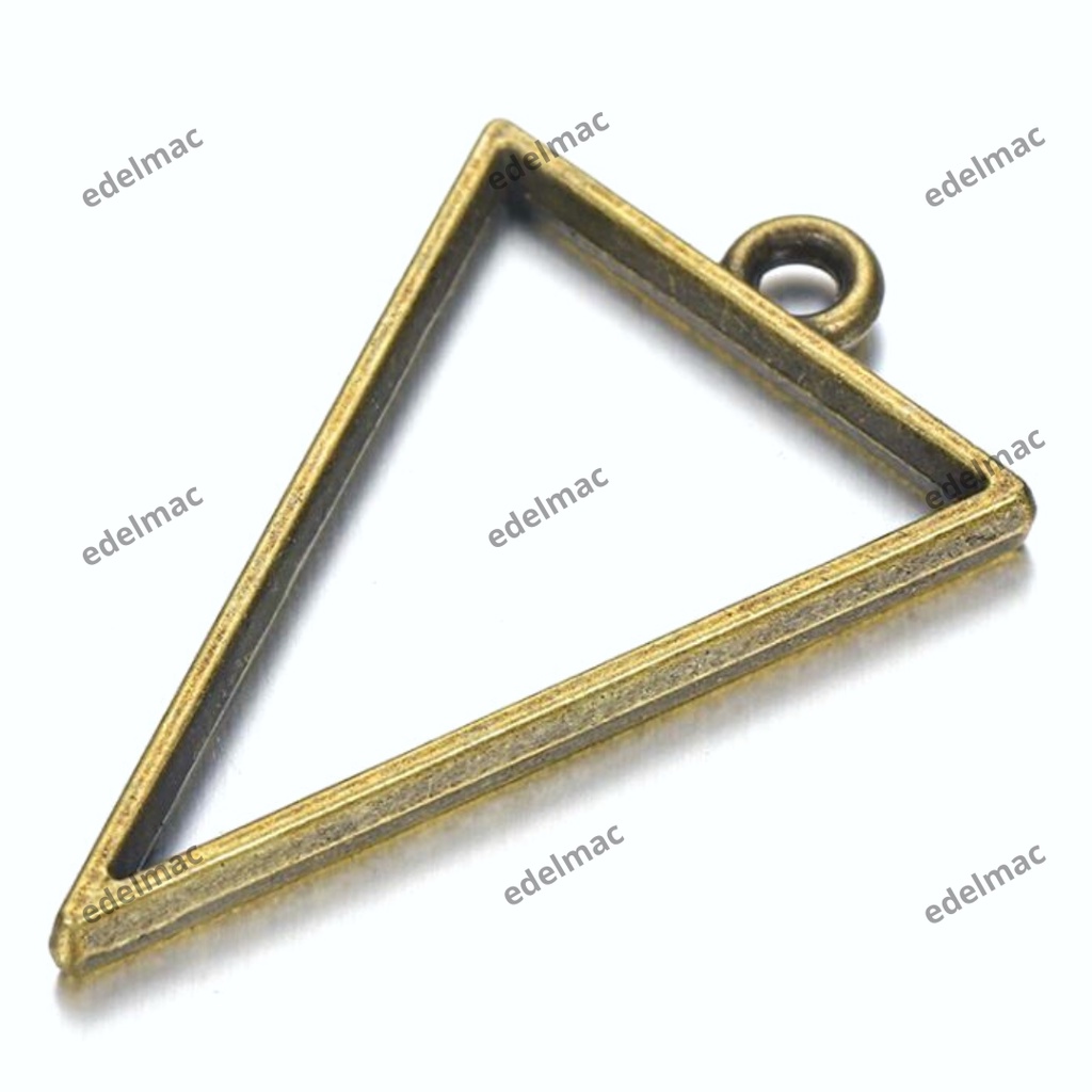 Bingkai Liontin Perhiasan Kalung Handmade Resin Jewelry Pendant Necklace Metal Frame Accessories DIY