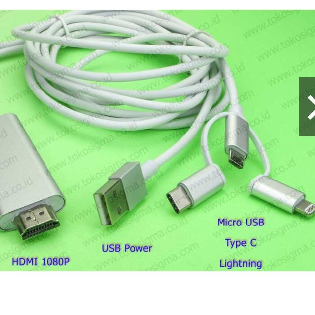 Terjangkau  Kabel HP ke TV Streaming Mirascreen Miracast Ezcast HDMI USB Android IOS ke TV HDMI Via 