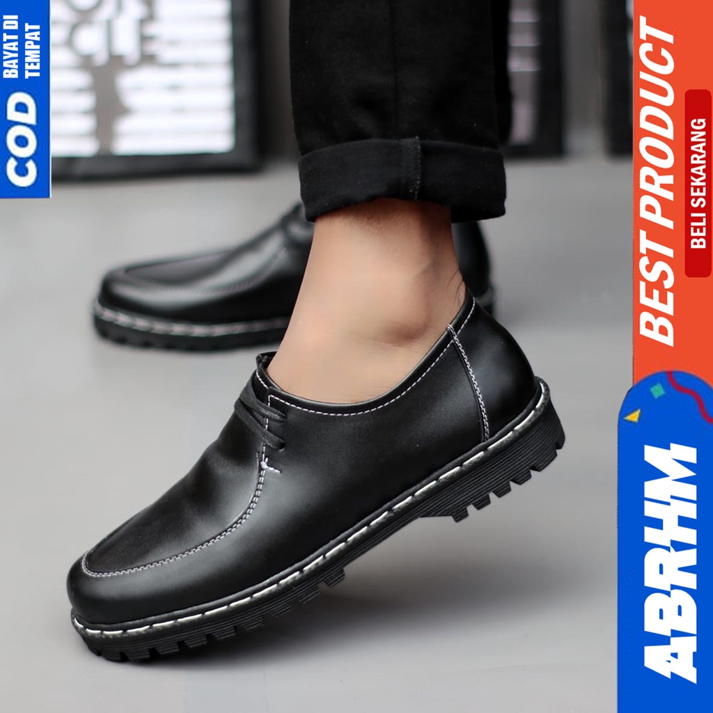 Sepatu Loafers Pria Docmart Tassel Formal Pantofel Kerja Kantor Hitam Abrhm