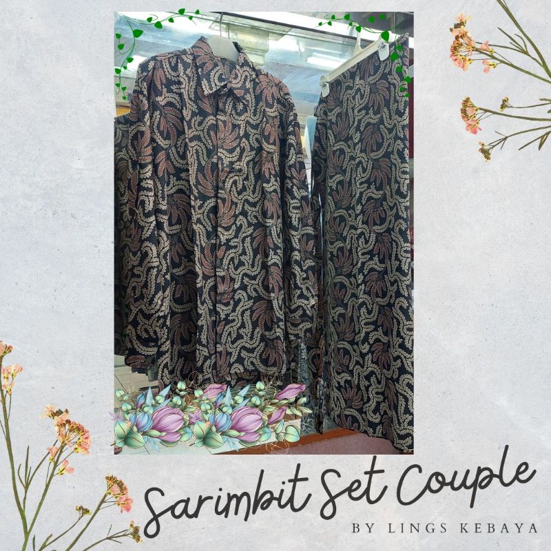 Batik Couple Sarimbit Set Kemeja Panjang dan Rok