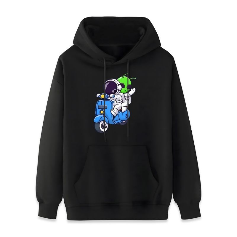 Jaket Hoodie Gambar Outer Pria