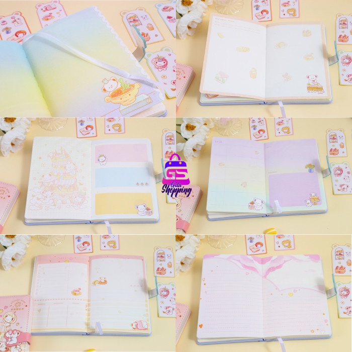 

Magnetic Notebook Gourmet Bear / Diary Jurnal Agenda Buku Tulis - 6249