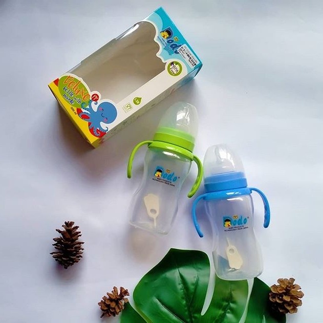 ❤ZJ❤ DODO Botol Deluxe with Handle / DODO Botol Deluxe dengan Pegangan tipe Wideneck 180ml dan 300ml