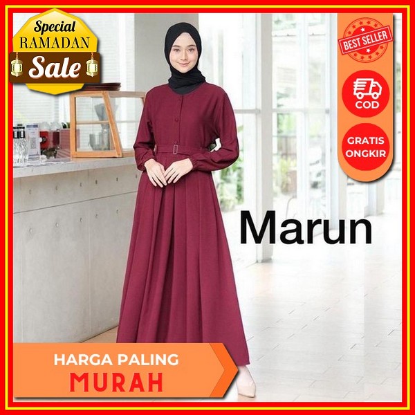 Azalea Dress Busui Preorder Gamis Polos Premium Gamis Polos Satin Dress Gamis Brukat Lucia Tile Dres