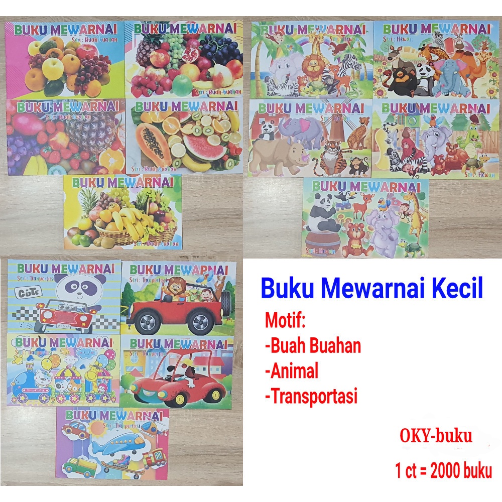 

BUKU MEWARNAI SIZE KECIL 12 HALAMAN