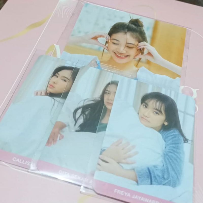 JKT48 - Kalender Calendar Morning Call 2023 PP Photopack PC Photocard (Shani, Freya, Callie, Gita)