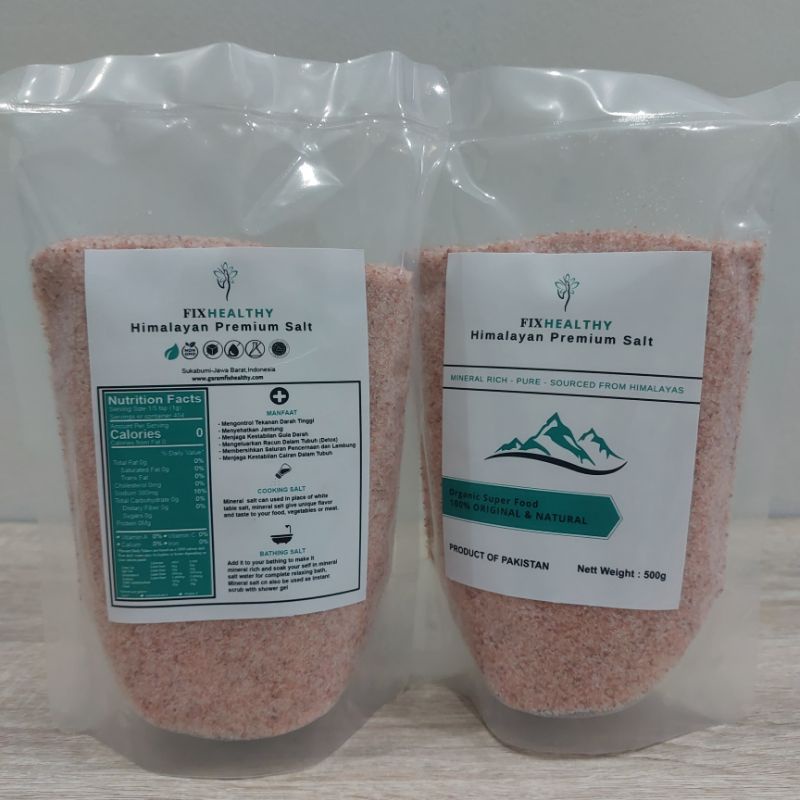 

RB (Asli) Garam Himalaya Fixhealthy 1kg Himalayan Premium Salt Organic Super Food Original dan