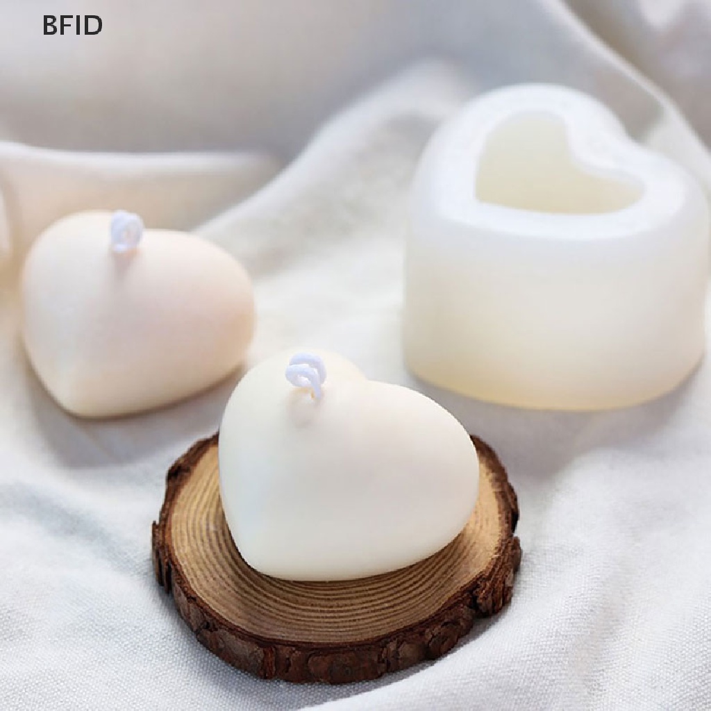 [BFID] Cetakan Silikon 3D Love Heart Aroma Plester Mould Dekorasi Kue DIY [ID]