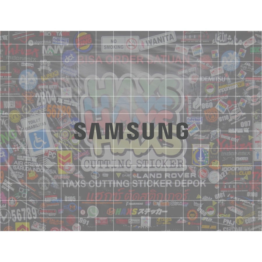 Cutting Sticker Samsung Kecil Ukuran 6.5 Cm Untuk Ac