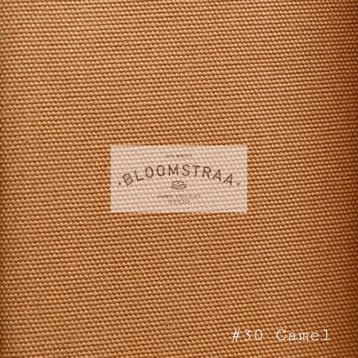 Kain Bahan Kanvas Polos Tebal Camel #30 Canvas Fabric Kain Kanvas Meteran