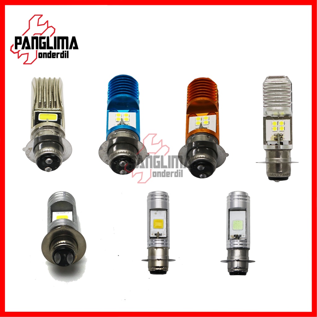 LED Depan Motor Bebek-Matic Warna Putih 8-12 Watt-W Honda Beat-Pop-Street-Karbu-FI-F1/Vario 110-125-150-160 New LED eSP/Mio Soul-Sporty-M3-Z-S/Soul GT/X-Ride/Scoopy/Aerox/NMAX/ADV/PCX/Supra-X-125-Fit New/Jupiter-Z-MX/Revo H6 2 Sisi